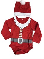 3-6 month My First Christmas Baby Girl Boy Romper