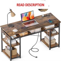 $100  48 Desk with Outlets  Shelves & Type-C