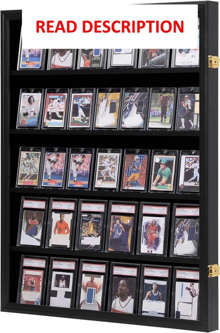 $70  VERANI Baseball Card Display Case  Large Blac