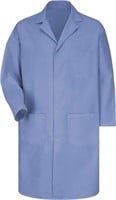 New - Red Kap Men's Lab Coat, Light Blue, Large