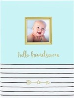 Pearhead Hello Handsome Baby Book, Blue