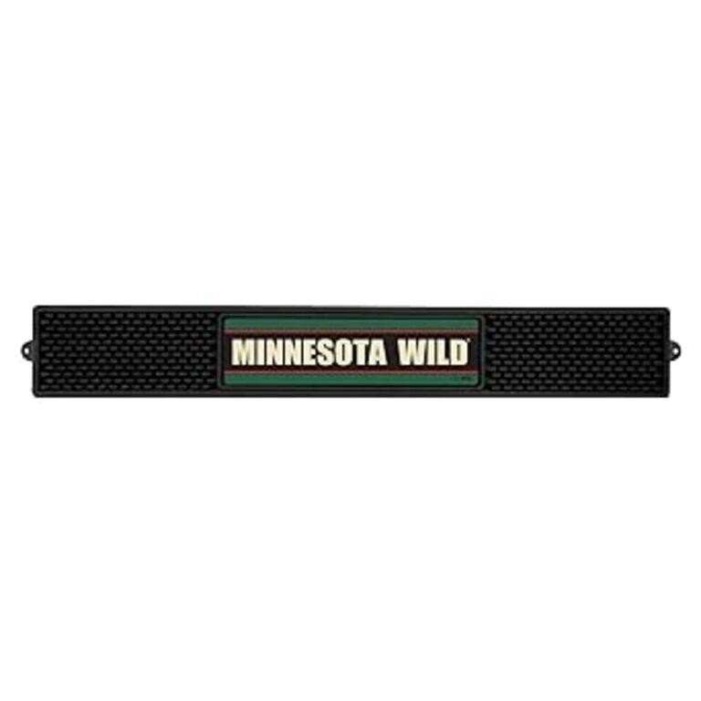 NHL - Minnesota Wild Bar Mat - 3.25in. x 24in.