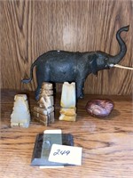 Elephant and stones