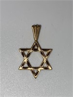 Star of David 14kt pendant