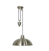 $110 Belham Silver Dome Pulley System Chandelier
