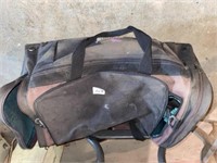 Duffle bag with welding helmet and other