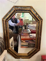 Decorative gold mirror