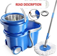 $62  MASTERTOP Mop and Bucket Set - Stainless Stee