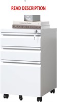 $145  3 Drawer File Cabinet  White  Legal Size
