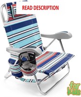 $50  Kids Folding Backpack Beach Chair  Blue Lagoo