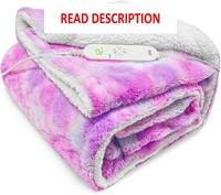 $50  Pink Sherpa Heated Blanket 50x60  12 Levels
