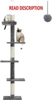 $55  5-Tier Cat Tower by PETEPELA  Adjustable  Gre