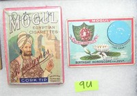 Mogul Egyptian cigarettes with cigarette card