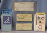 Group of early banking collectibles