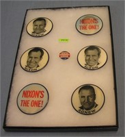 Nixon and Agnew pictorial campaign buttons