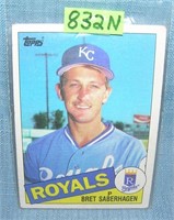 Bret Saberhagen rookie baseball card