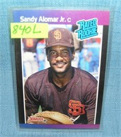 Vintage Sandy Alomar Jr. rookie baseball card