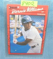 Vintage Bernie Williams rookie baseball card