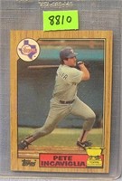Vintage Pete Incaviglia rookie baseball card