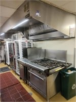 65" Imperial HD 4 Burner Gas Stove w Oven & Fryer