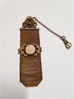 ANTIQUE VICTORIAN WATCH FOB GOLD FILLED