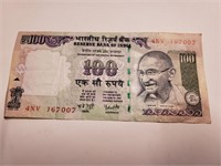 GANDHI 100 RUPEE BANK NOTE INDIA