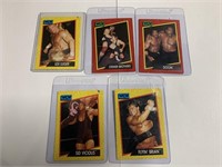 (5) 1991 WCW WRESTLING CARDS