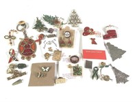 Christmas Brooches, Earrings & More