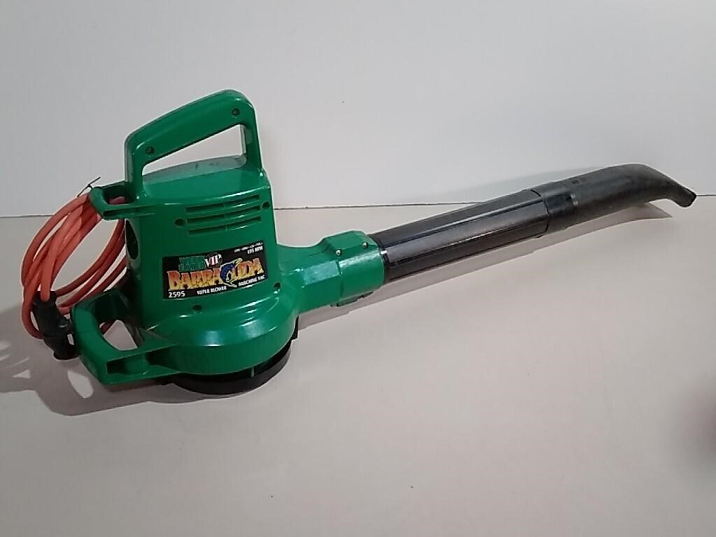 Electric Weed Eater Barracuda Leaf Blower Working