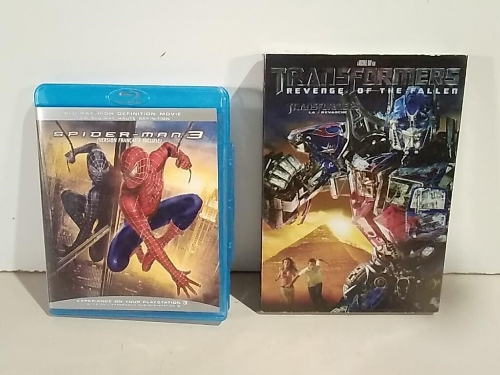 Spider-Man 3 Blu-Ray & Transformers DVD