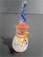 Blown Glass Snowman