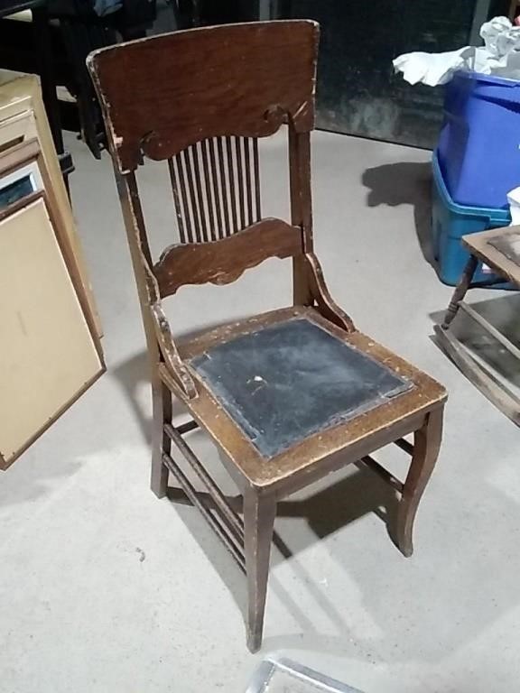 Antique Hardwood Chair