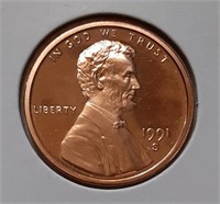 PROOF LINCOLN CENT-1991-S