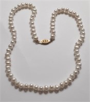 FRESH WATER PEARLS GOLD TONE CLASP 4-6 MM