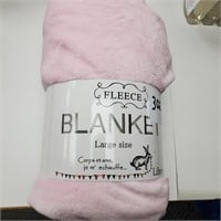 Fleece Blanket - Jumbo Pink, 180 cm x 200 cm