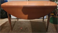 Drop Leaf Table, (6) Chairs