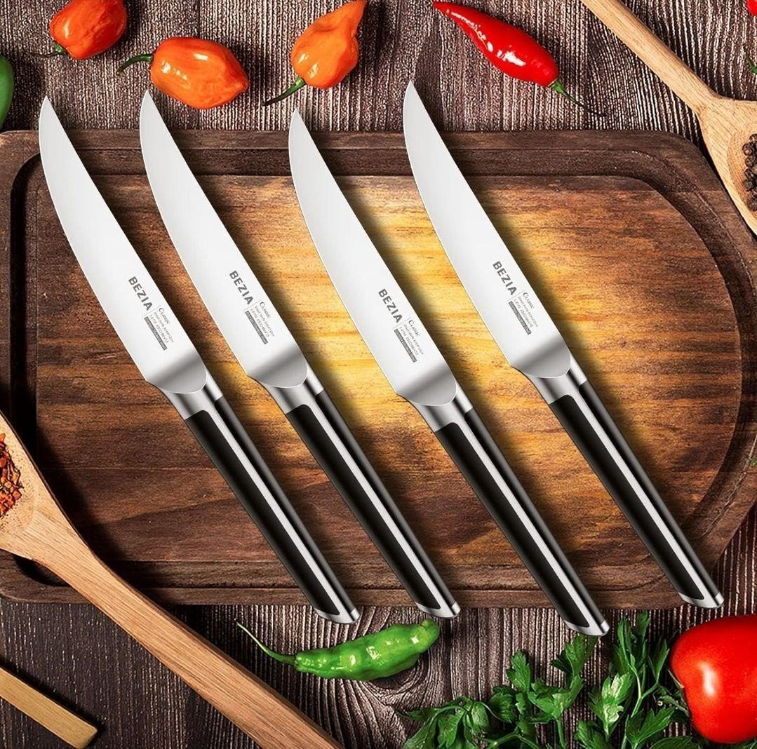PACK OF 8 NEW BENZIA GERMAN STEEL STAKE KNIVES