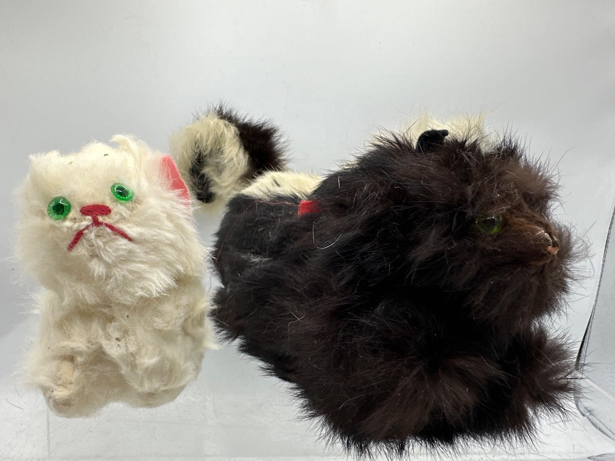 Vintage fur skunk & cat