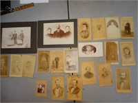21 Antique Cabinet Cards Photos 1880's-1910