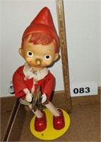 VT. PINOCCHIO WIND UP TOY - WORKS- 11" TALL