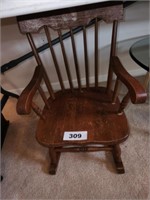 CHILDS WOOD ROCKING CHAIR