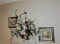 3 PC. FLORAL WALL DECOR