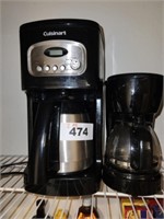 2 COFFEE MAKERS - CUISINART & OTHER