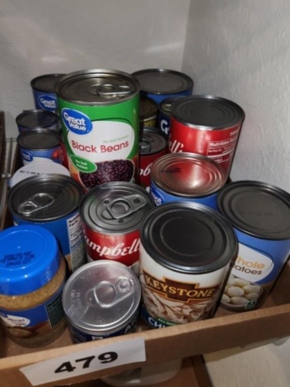 LOT IN DATE CANNED FOOD ITEMS
