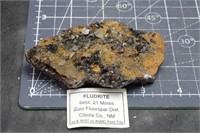 Fluorite, Zuni Mtn, New Mexico, 168.2 Grams