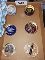 6X'S BID  HISTORY RELATED PAPERWEIGHTS