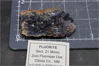 Fluorite, Zuni Mtn, New Mexico, 35.4 Grams