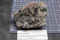 Fluorite, Zuni Mtn, New Mexico, 1lbs 3oz