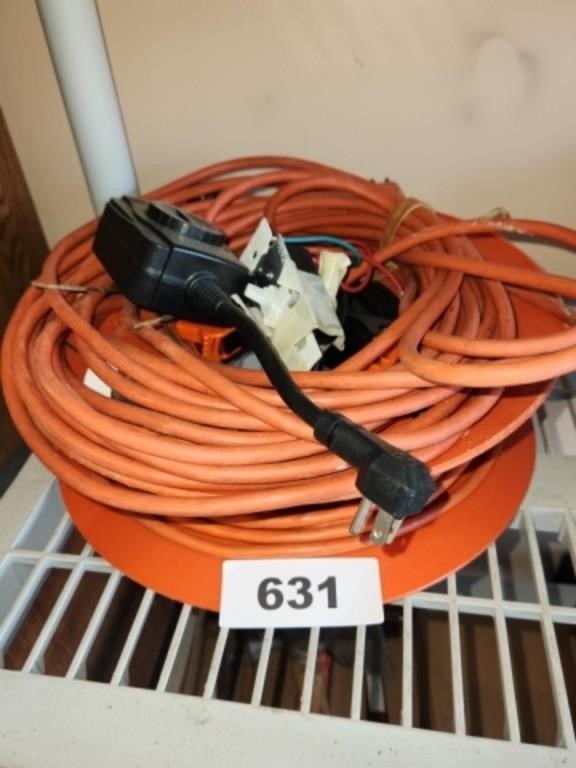 ROLL ORANGE EXTENSION CORD & OTHER ITEMS