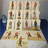 Unused Postcards: 12 Regiments of Canadian Army &